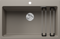BLANCO Sudoper ETAGON 8 InFino SILGRANIT inox nosači, bez dalj. upr. - tartufo
