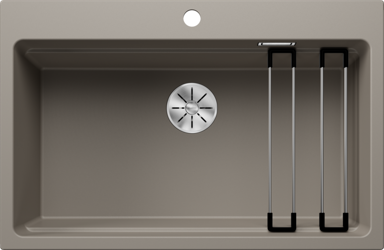BLANCO Sudoper ETAGON 8 InFino  SILGRANIT inox nosači, bez dalj. upr. - tartufo