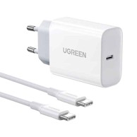 UGREEN Zidni punjač, USB-C, 30W, s USB-C kabelom, bijeli