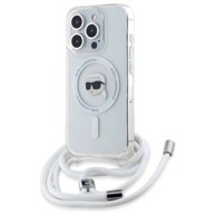 Karl Lagerfeld Crossbody IML Karl Head MagSafe maskica za iPhone 16 Pro, prozirna