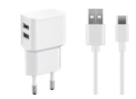USB-C punjač, 2,4 A, komplet