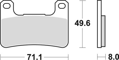 TRW KH379 sinterirane prednje kočione pločice za motocikle Kawasaki Z 900, Z 1000, ZX-10R, H2 i Suzuki GSX-R 600/750/1300, DL 1000