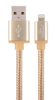 GEMBIRD Kabel USB 2.0, Lightning 8-pin, 1.8 m, zlatni, CCB-mUSB2B-AMLM-6-G