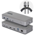 STARTECH Docking stanica 196UE-USBC-DOCK USB 3.2 Gen 2 Type-C, siva