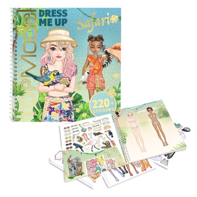 TOP MODEL Dress Me Up Stickerbook Safari 13831