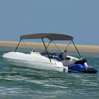 Bimini tenda s 2 luka, 150 x 120 x 110 cm, antracit