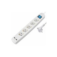TRANSMEDIA Produžni kabel, 2x USB, bijela, 5m