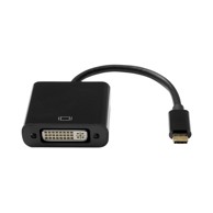 PROXTEND adapter USB-C (muški) na DVI-I 24+5 (ženski) 10 cm, USBC-DVI245-0001, crni