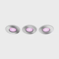 PHILIPS Hue ugradbena svjetiljka Xamento, 3x4,2 W, RGBW, krom