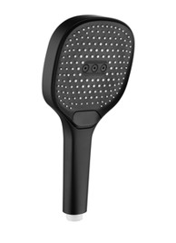 INTER CERAMIC Tuš ručica, 3 funkcije, 12 cm, ABS, crna