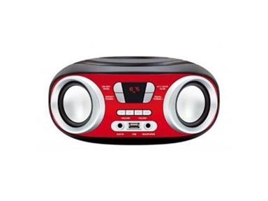 MANTA Radio prijemnik Chilly PREMIUM MM9210BT, Boombox, Bluetooth, USB, crno-crveni