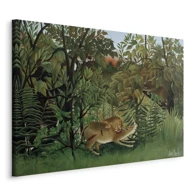 Slika Henri Rousseau – Le Lion ayant faim se jette sur l'Antilope, 60x40 cm, na talijanskom platnu
