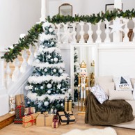 Ukrasna girlanda od boa perja 600 cm bijela