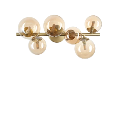 IDEAL LUX Stropna svjetiljka Perlage ID327822, PL6, jantar