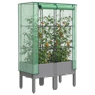 Povišena gredica s pokrovom za staklenik 80 x 40 x 140 cm