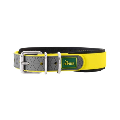 HUNTER Ogrlica za pse Convenience Comfort M/L 55 cm, neon žuta