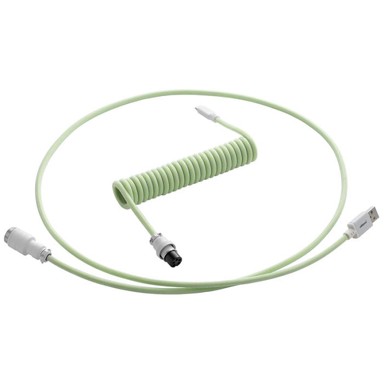 CABLEMOD Pro spiralni kabel za tipkovnicu USB-C na USB Type A, Limeta Sorbet, 150 cm CM-PKCA-CWAW-LGW150LGW-R