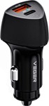 VEGER Punjač za auto CC50, ​​USB+USB-C PD, QC3.0 38 W