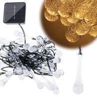 Solarna ledena vrtna svjetla 6,5m 30led topla bijela