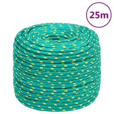 Brodski konop, zeleni, 10 mm, 25 m, od polipropilena