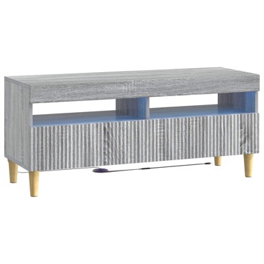 LED TV kabinet od konstruiranog drva, sivi sonoma