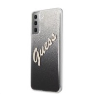 GUESS Maskica PC/TPU Vintage za Samsung Galaxy S21+, crna