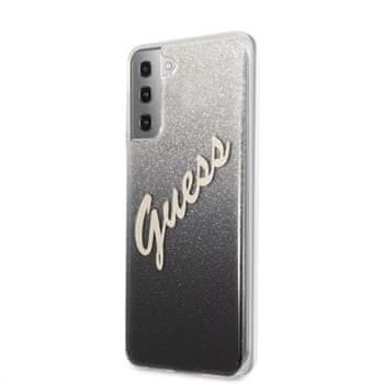 GUESS Maskica PC/TPU Vintage za Samsung Galaxy S21+, crna