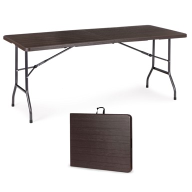 MODERNHOME Sklopivi stol SZK-180B, crni, 180x70 cm