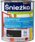 ŚNIEŻKA Supermal A501 Akrilni emajl za drvo i metal, crni, mat, 0,8 l