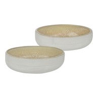 METTE DITMER DENMARK Bijelo-bež kamene zdjelice u setu 2 kom Sand Grain 