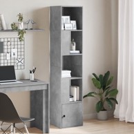 Regal za knjige boja betona 40x36x189 cm konstruirano drvo