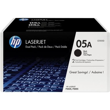 HP Originalan toner CE505D / 05AD Double Pack black