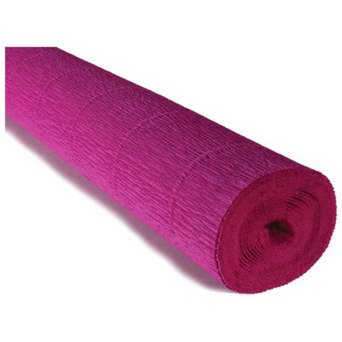 CARTOTECNICA ROSSI Krep papir 572, 50 x 250 cm, 180 g, fuksija