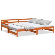 Dnevni krevet na razvlačenje voštano smeđi 90x190 cm