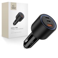 TECH-PROTECT Brzi punjač za mobitel za auto CC04, 175 W, USB + 2 x Type C