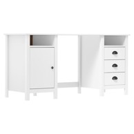 Radni stol Hill bijeli 150 x 50 x 74 cm od masivne borovine