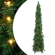 Božićno drvce umjetno osvijetljeno s 130 LED žarulja, 210 cm