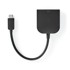 NEDIS USB C adapter USB 3 2 gen 1 USB C muški DVI D 24 1 pinski ženski 1080p 0 20 m okrugli niklani PVC crna plastična vrećica
