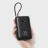 VEGER Powerbank s ugrađenim kablovima, 30. 000 mAh, crni