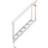 VEVOR Ljestve za pristanište, 6 stepenica, dvostruki rukohvati, podesiva visina 109,2-129,5 cm, aluminij