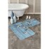 MILA HOME Plave kupaonske prostirke u setu 2 kom 60x100 cm