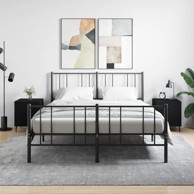 Noćni ormarići 2 kom crni 40 x 40 x 50 cm od konstruiranog drva