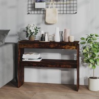 Konzolni stol dimljeni hrast 102x30x80 cm od konstruiranog drva