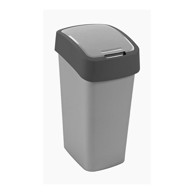 CURVER Kanta za smeće filp 50 l srebrna