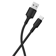 ADDA Kabel USB-200-BK Fusion Charge+Data USB-A na Type-C 3.1A, crni, 1.2M