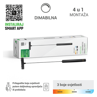 GREEN TECH LED magnetna svjetiljka MYSTYLE-16, 6 W, 3CCT