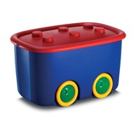 KIS Funny Box Dječja kutija za pohranu 58x39x32 cm, plava, plastika