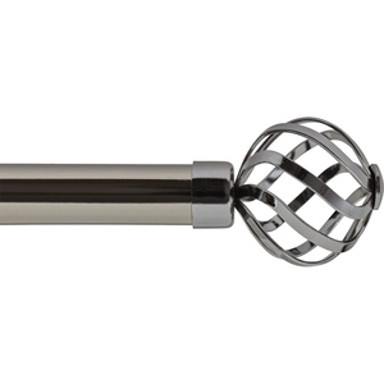 LUANCE Set karniša razvlačni promjer 25-28 mm Florence 120-210 cm, grafitno crna