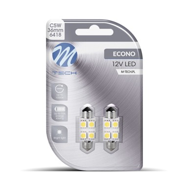 M-TECH Festoon LED žarulje Lb072W 4x Smd5050