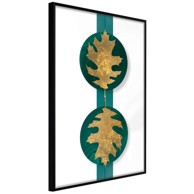 Poster Gilded Oak Leaves 40x60
